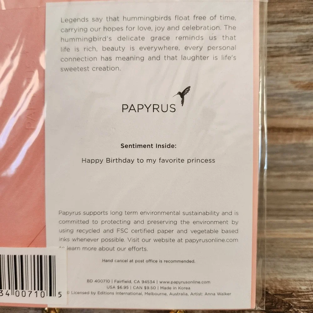 Papyrus birthday greeting